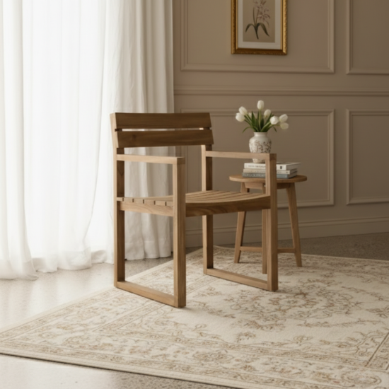 Mancy Outdoor Reclaimed Teak Chair