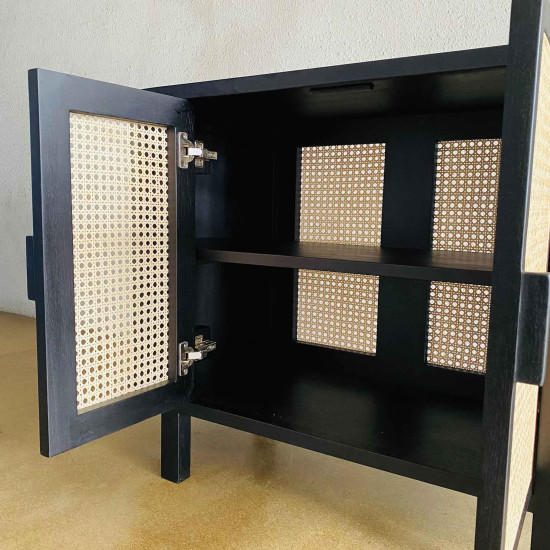 Dahra Sideboard Bufet Kayu Jati Kombinas Rotan Minimalis Dahra Sideboard Bufet Kayu Jati Kombinas Rotan Minimalis