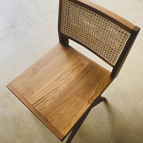 Dana Chair Kursi Makan Jati Minimalis Scandinavian Solid Base