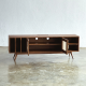Dewita TV Console Bufet TV Retro Kayu Jati Kombinasi Pintu Anyaman