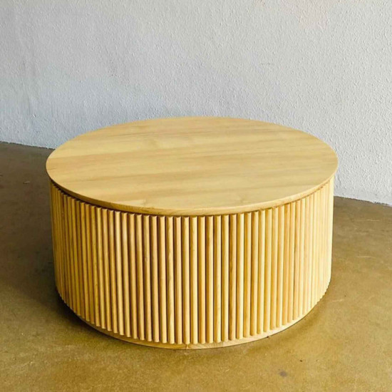Elia Coffee Table Meja Kopi Model Salur Kayu Solid Elia Coffee Table Meja Kopi Model Salur Kayu Solid
