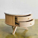 Elisa Coffee Table Meja Sofa Ruang Tamu Marmer Bulat