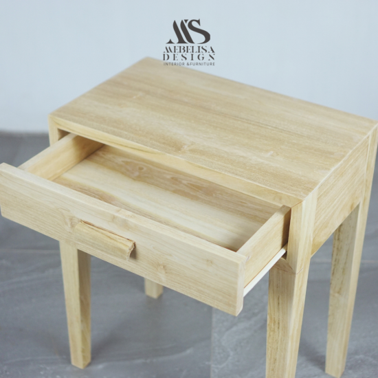Freya Bedside Meja Nakas 1 Laci Minimalis