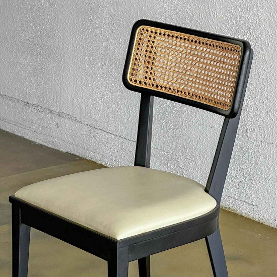 Freya Chair Kursi Makan Minimalis Kombinasi Anyaman
