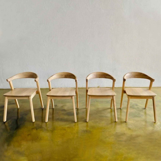 Gia Chair Kursi Makan Minimalis Banteng Kayu Jati