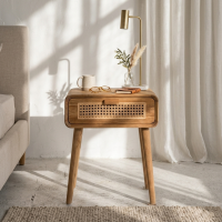Gil Rattan Bedside Table Recycled Teak