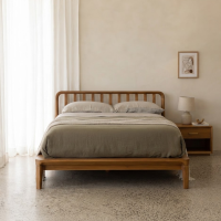 Glide Bed Teak Base
