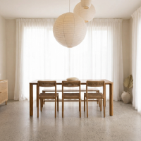 Glide Dining Table Set Natural