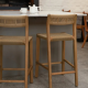 Glide Luxe Stool Natural Loom Glide Luxe Stool Natural Loom