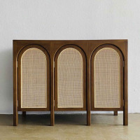 Haani Sideboard Meja Bufet Minimalis Kombinasi Anyaman Haani Sideboard Meja Bufet Minimalis Kombinasi Anyaman