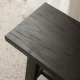 Hallway Bench Made Reclaimed Teak Black Finish
