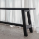 Hallway Bench Made Reclaimed Teak Black Finish