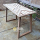 Herringbone Recycled Teak Wood Dining Table