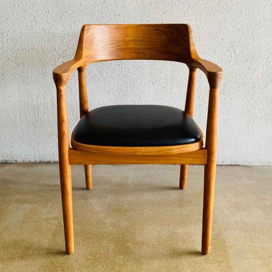 Hiro Chair Kursi Makan Retro Kayu Jati Dudukan Jok Hiro Chair Kursi Makan Retro Kayu Jati Dudukan Jok
