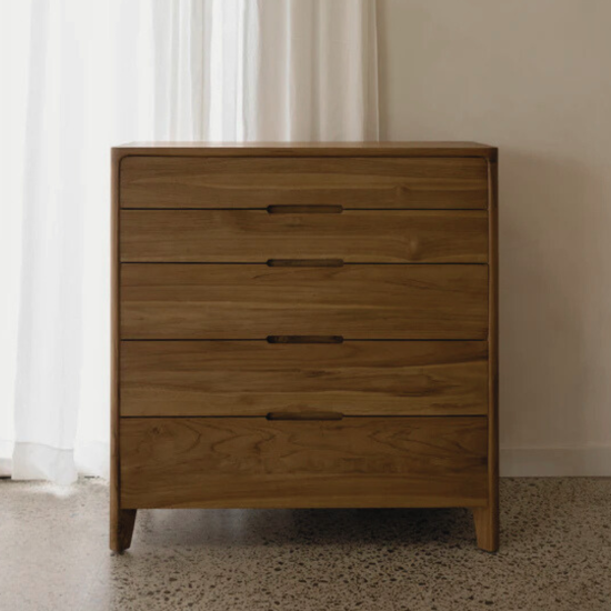 Horizon 5-Drawer Chest Reclaimed Teak Dresser