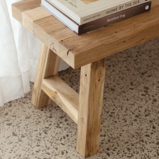 Horizon Minimalist Reclaimed Teak Bench