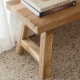 Horizon Minimalist Reclaimed Teak Bench