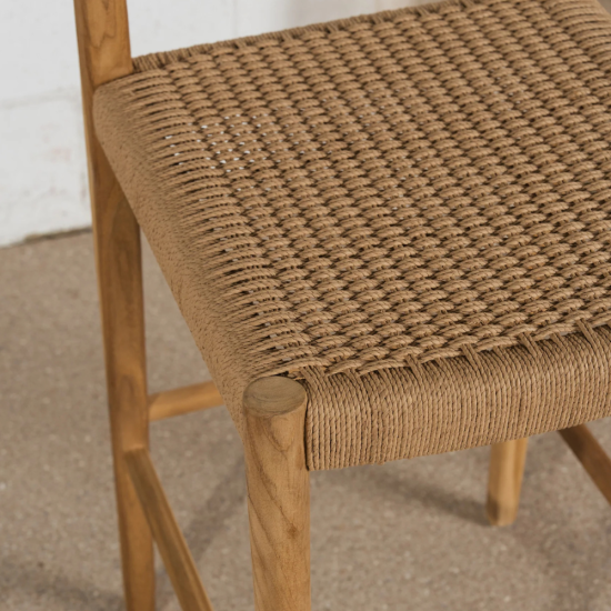 Ida Woven Barstool with Back