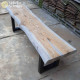 Industrial Live Edge Bench Reclaimed Wood Industrial Live Edge Bench Reclaimed Wood