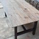 Industrial Modern Reclaimed Teak Dining Table