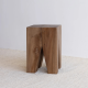 Janes Stump Dark Teak Stool