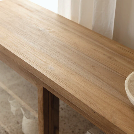 Japandi Reclaimed Teak Wood Display Buffet