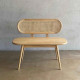Jedda Bench Bangku Rotan Kayu Retro Minimalis