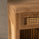 Jemia Teak and Rattan Bedside Table