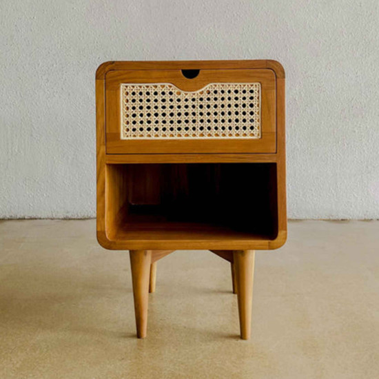 Jenna Bedside Table Meja Nakas Laci Samping Ranjang Retro Jenna Bedside Table Meja Nakas Laci Samping Ranjang Retro