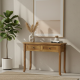 Jepara Teak Minimalist Console Table 2 Drawer