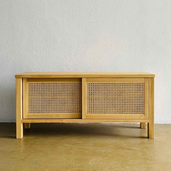 Kanza TV Console Meja Bufet TV Minimalis 2 Pintu Sleding Kanza TV Console Meja Bufet TV Minimalis 2 Pintu Sleding