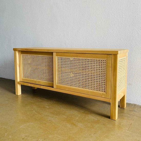 Kanza TV Console Meja Bufet TV Minimalis 2 Pintu Sleding Kanza TV Console Meja Bufet TV Minimalis 2 Pintu Sleding
