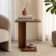 Kirana Side Table Walnut Finish