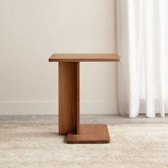 Kirana Side Table Walnut Finish