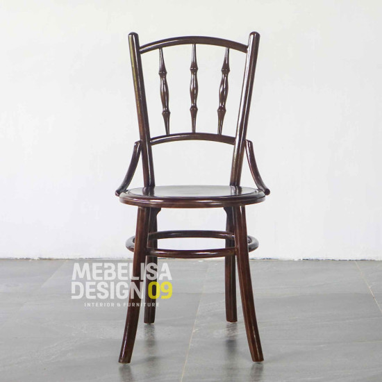 Kopitiam Kursi Makan Antik Minimalis Kayu Jati