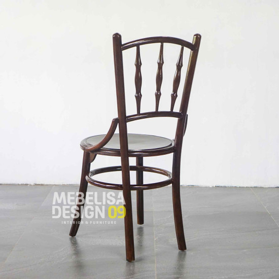 Kopitiam Kursi Makan Antik Minimalis Kayu Jati