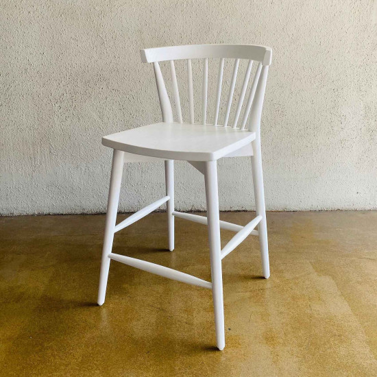 Haru Bar Stool Kursi Bar Retro Duko Putih Mid Century Modern Haru Bar Stool Kursi Bar Retro Duko Putih Mid Century Modern