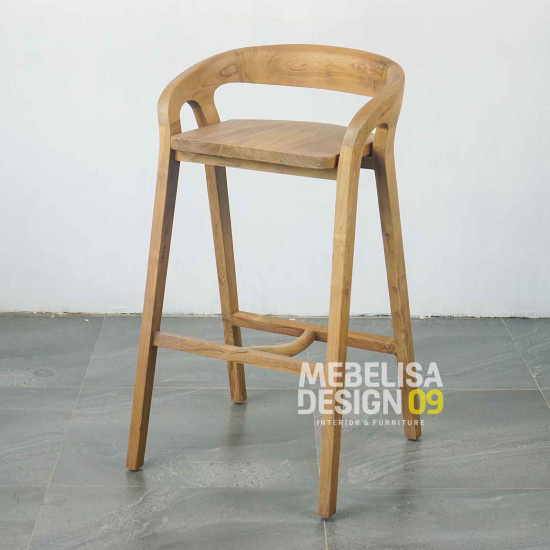 Kursi Cafe Bar Stools Kayu Jati Scandinavian