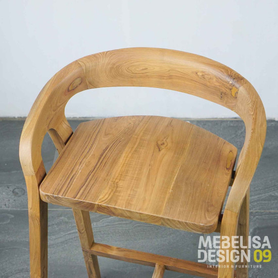 Kursi Cafe Bar Stools Kayu Jati Scandinavian