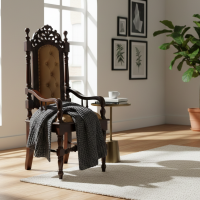 Kursi Hakim Pengadilan Kayu Jati Ukiran Jepara