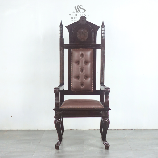 Kursi Hakim Pengadilan Klasik Kayu Jati Ukiran Jepara