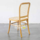 Kursi Makan Cafe Anyaman Rotan Kayu Jati Mid-Century Kursi Makan Cafe Anyaman Rotan Kayu Jati Mid-Century