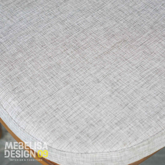 Kursi Makan Cafe Mid-Century Modern Kombinasi Anyaman