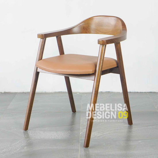 Kursi Makan Cafe Retro Kayu Jati Dudukan Jok Kursi Makan Cafe Retro Kayu Jati Dudukan Jok