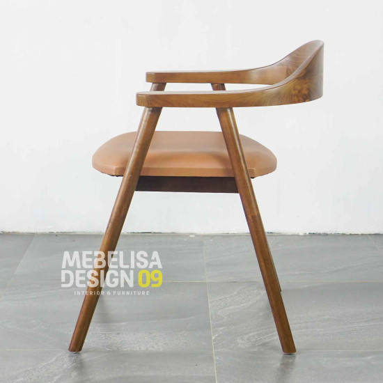 Kursi Makan Cafe Retro Kayu Jati Dudukan Jok Kursi Makan Cafe Retro Kayu Jati Dudukan Jok