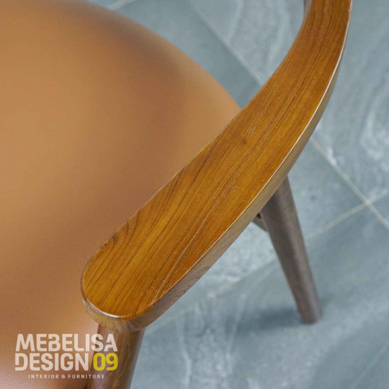 Kursi Makan Cafe Retro Kayu Jati Dudukan Jok Kursi Makan Cafe Retro Kayu Jati Dudukan Jok