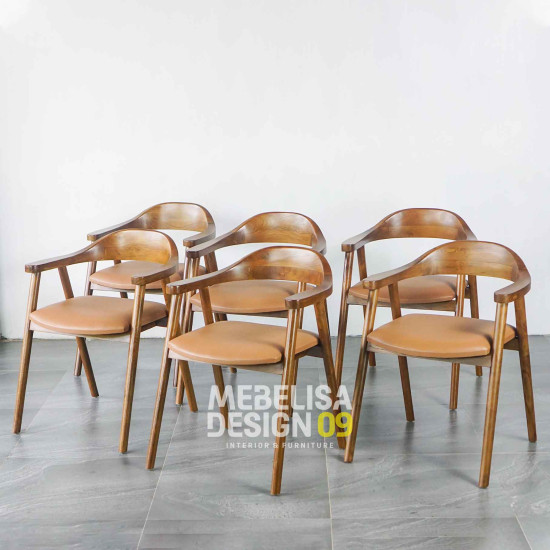 Kursi Makan Cafe Retro Kayu Jati Dudukan Jok Kursi Makan Cafe Retro Kayu Jati Dudukan Jok