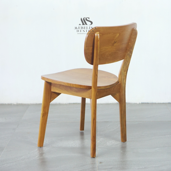 Kursi Makan Cafe Scandinavian Minimalis Kayu Solid