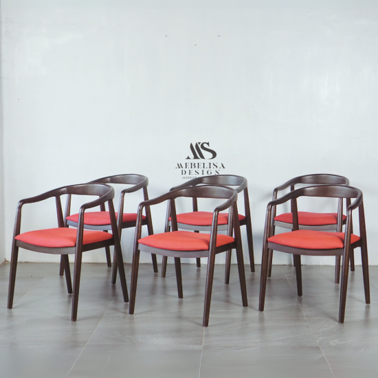 Kursi Makan Minimalis Dudukan Jok Modern Retro