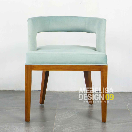 Kursi Makan Minimalis Modern Jok Rangka Kayu Jati